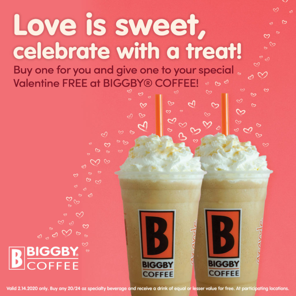 SWEETEN YOUR VALENTINE’S DAY AT BIGGBY® COFFEE